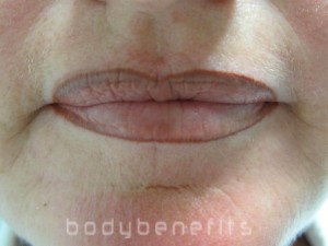 Corrected shape using Permanent Lip Liner