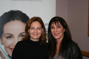 Dr Kate Goldie (Key Opinion Leader) with Jeanette Haynes, Body Benefits at the MERZ Aesthetic Conference, University of Liverpool 2014